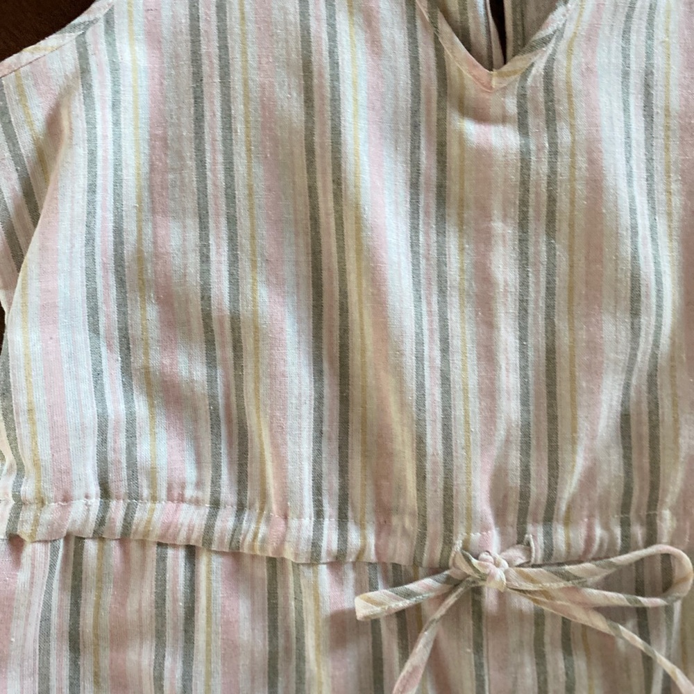 ✨ DREW | Striped Linen Jumpsuit NWOT - Picture 8 of 12